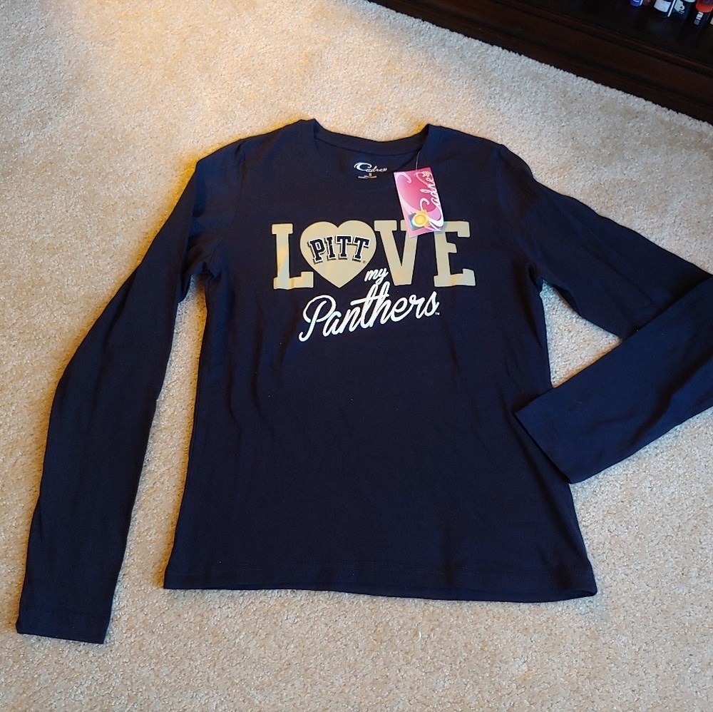 NWT Cadre "I love PITT Panthers" long sleeve tee